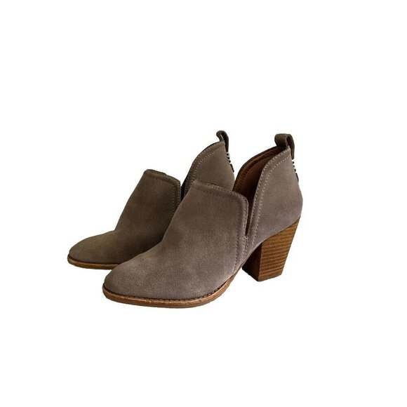 Jeffrey Campbell Ankle Booties Gray Leather Upper Women 6.5 Rosalee - Picture 1 of 10